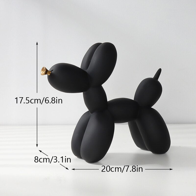 Nordic Balloon Dog Figurines for Interior Resin Doggy Accessories Home Office Decor Luxury Puppy Graffiti Art Collection Objects